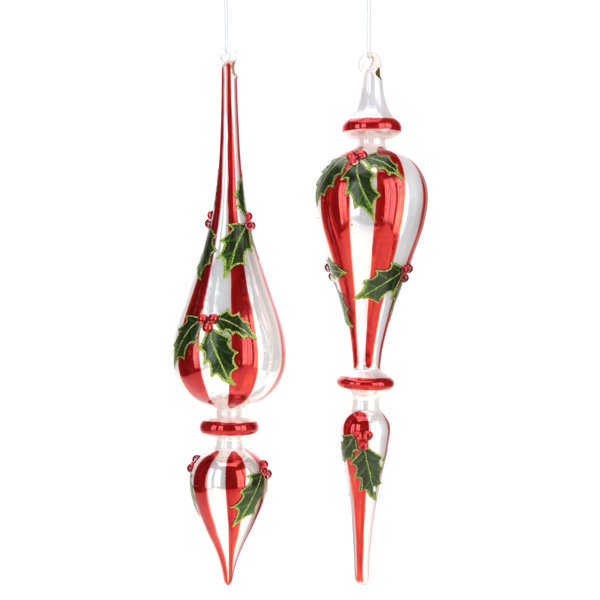 Mark Roberts Peppermint Finial Ornament 17 Inches Set Of 6 Wayfair